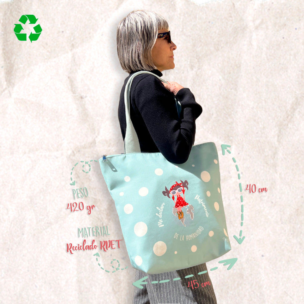 Tote bag Patrimonio de la Humanidad Verde