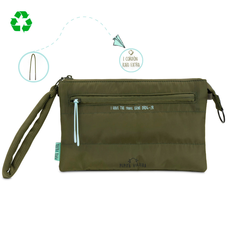 Neceser portatodo triple acolchado DRD4-7r Kaki
