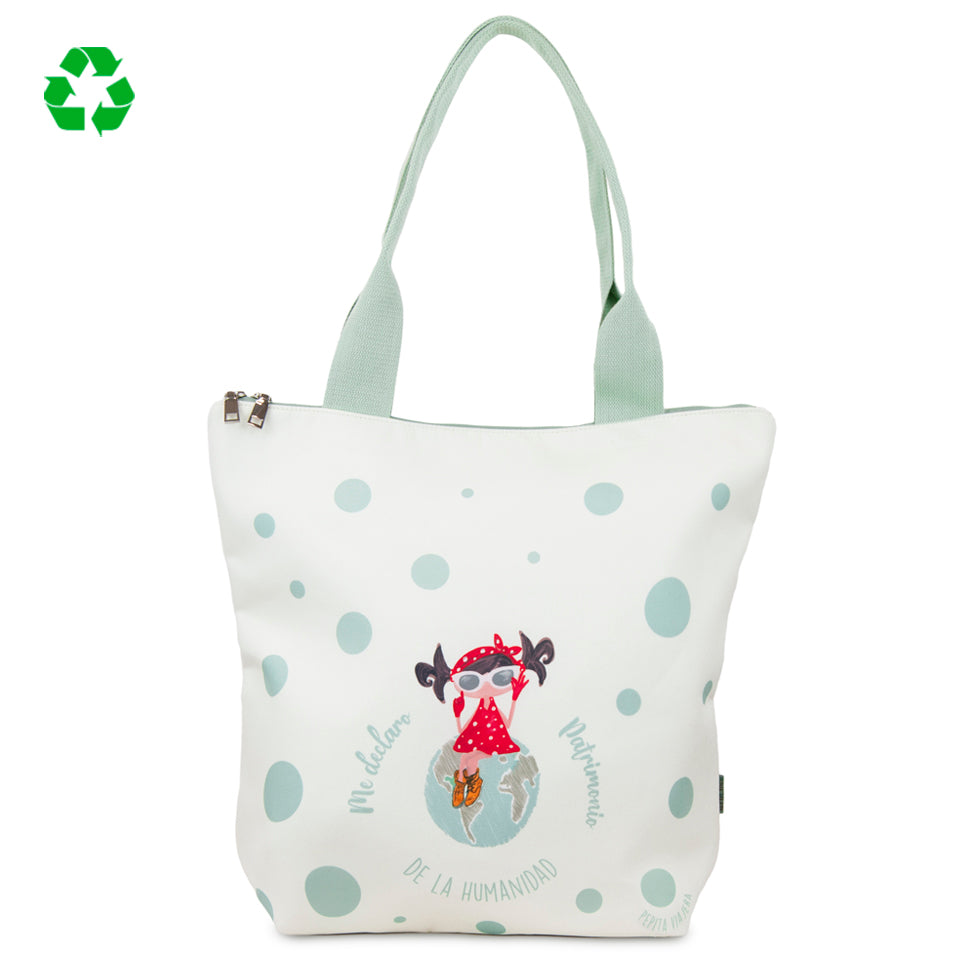 Tote bag Patrimonio de la Humanidad Blanca