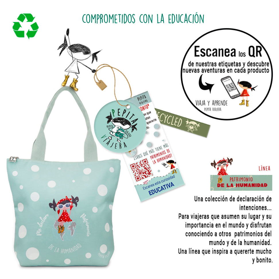 Tote bag Patrimonio de la Humanidad Verde