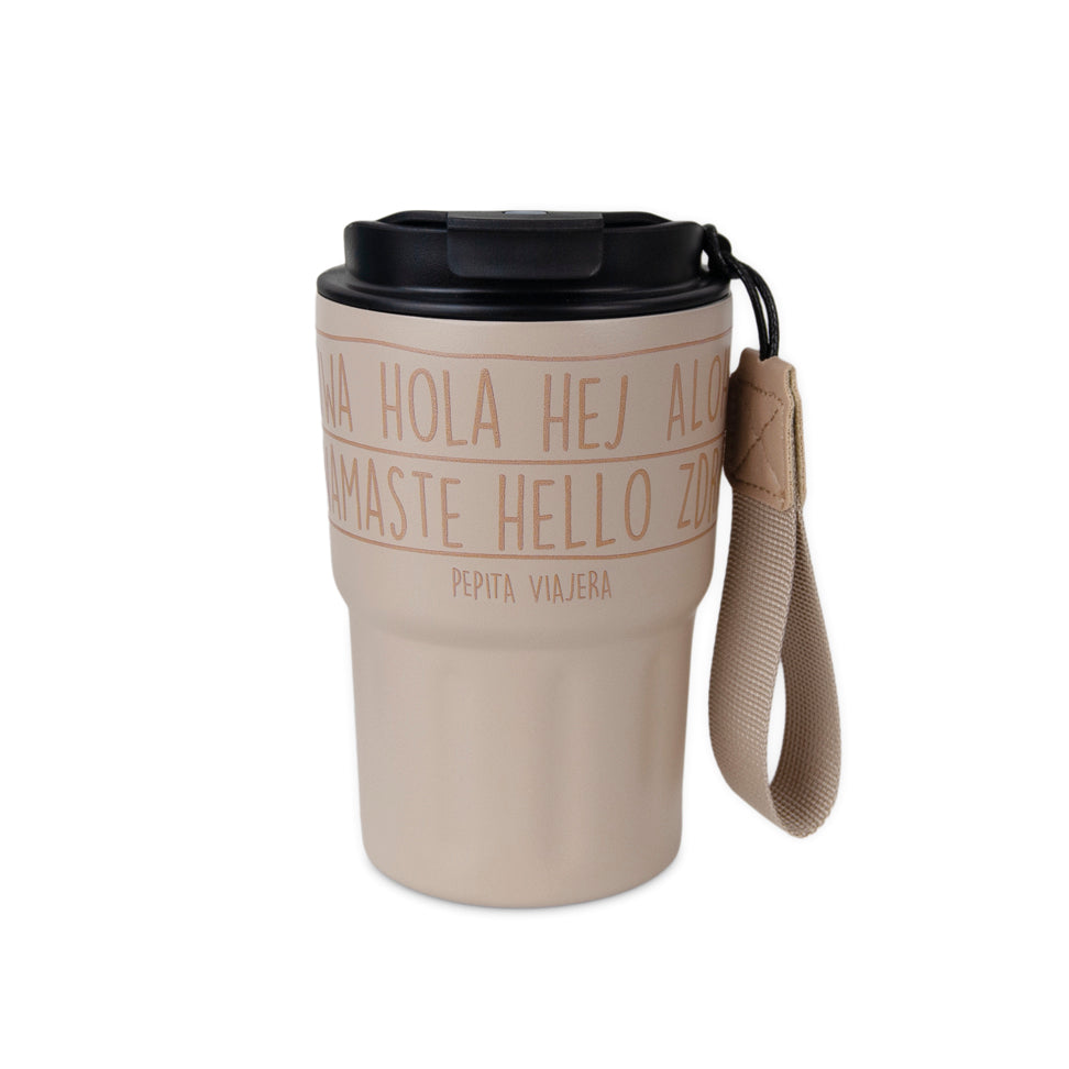 Vaso térmico de acero inoxidable Saludos del Mundo Camel