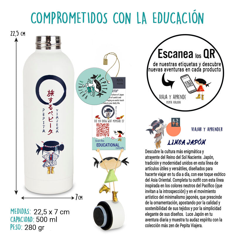 Botella Térmica Japón en Inglés