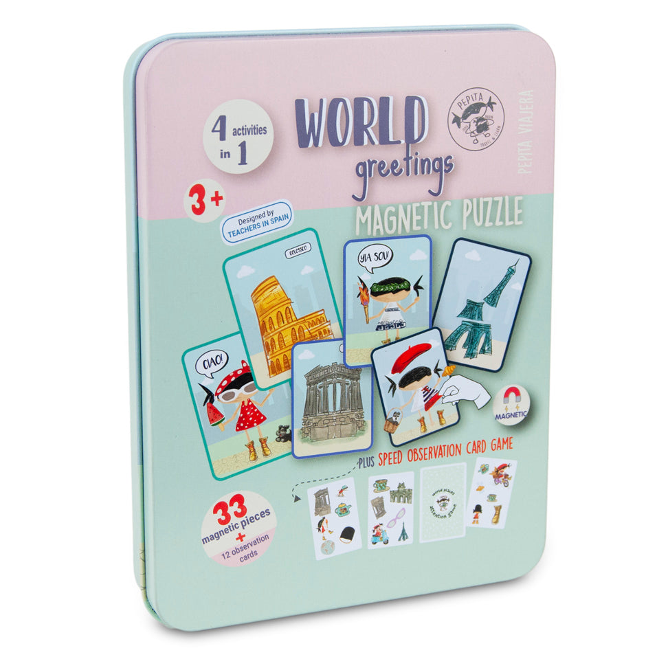 Juego magnético Saludos del Mundo