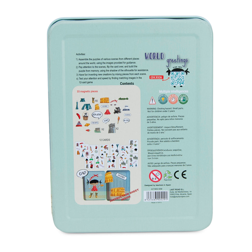 Juego magnético Saludos del Mundo