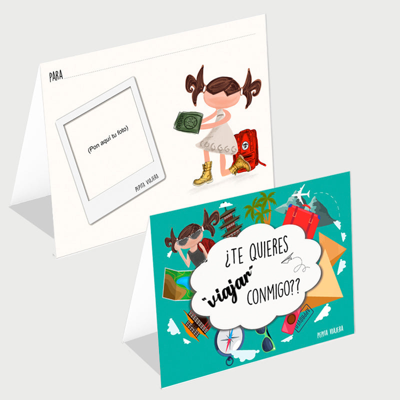 Portajetas ¿Te quieres "viajar" conmigo?