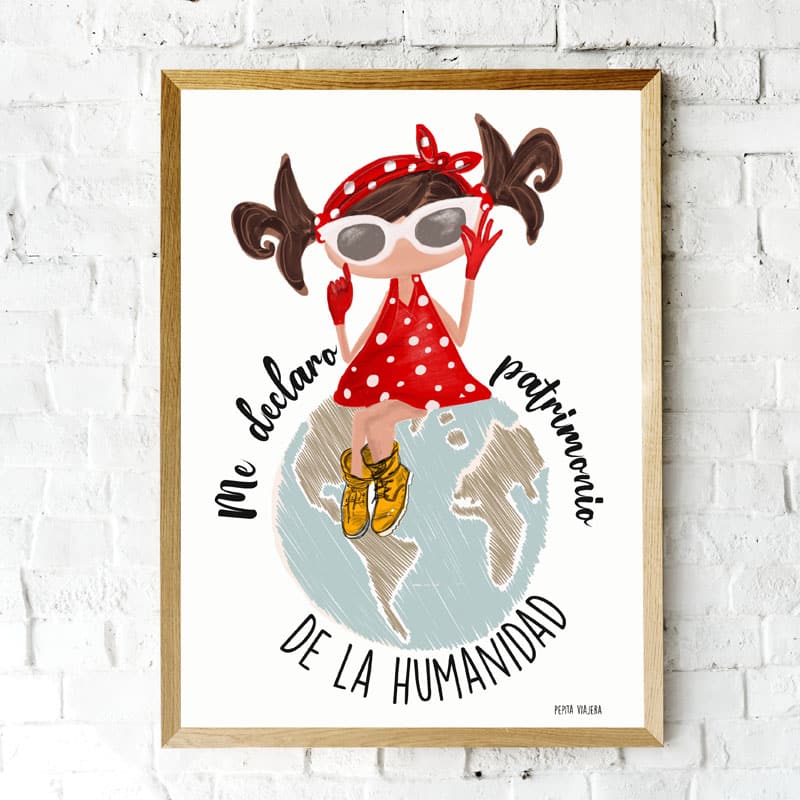 Illustrated sheet I declare myself a world heritage site