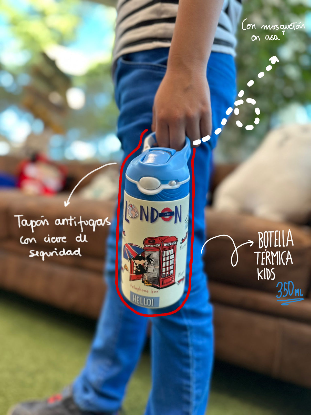 Botella infantil térmica Londres