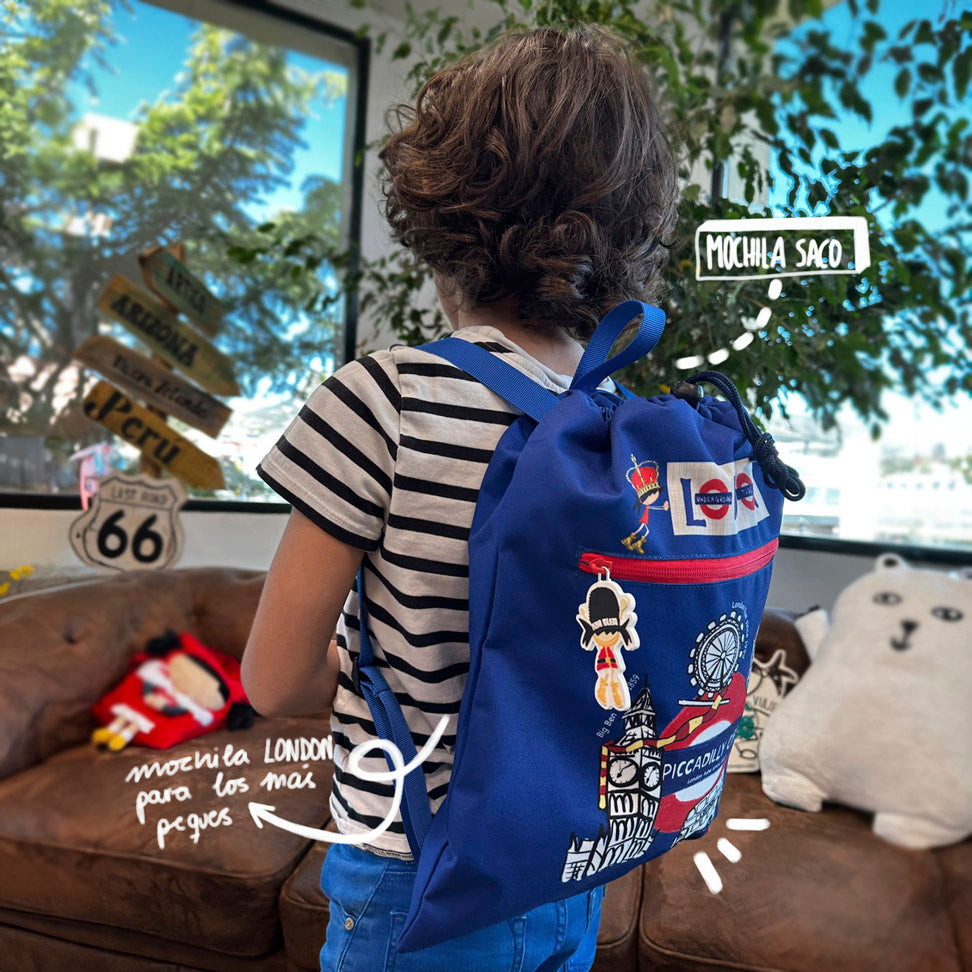 Mochila saco infantil Londres