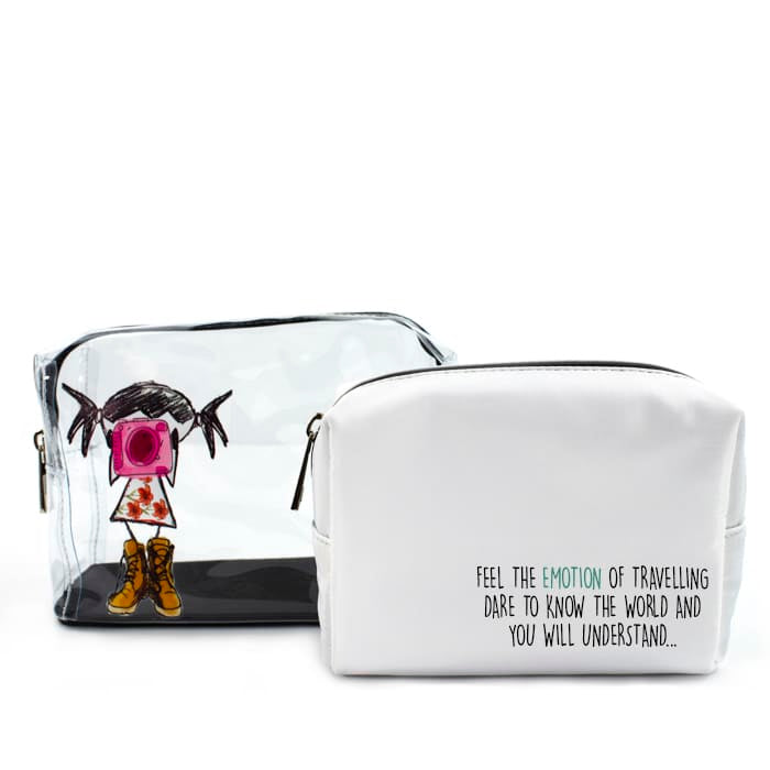 Neceser Doble - Lema Pepita Viajera (En inglés)