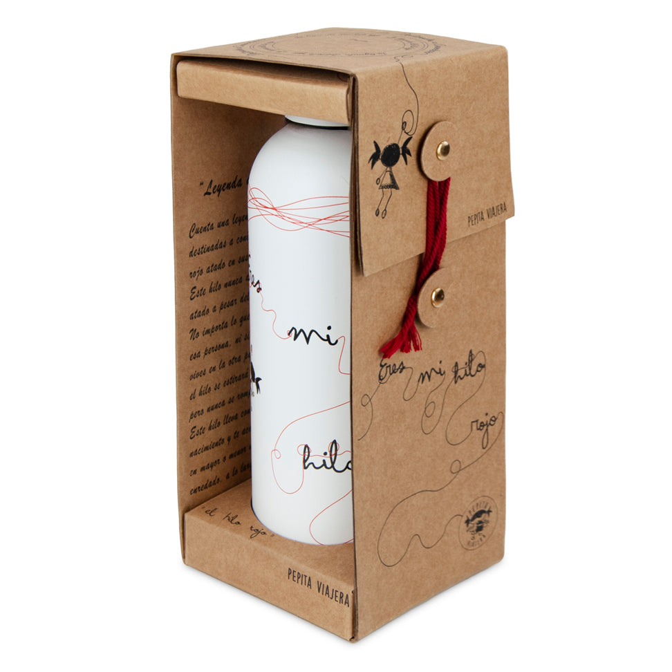 Pack Meguri con candela, tazza e bottiglia Filo Rosso.