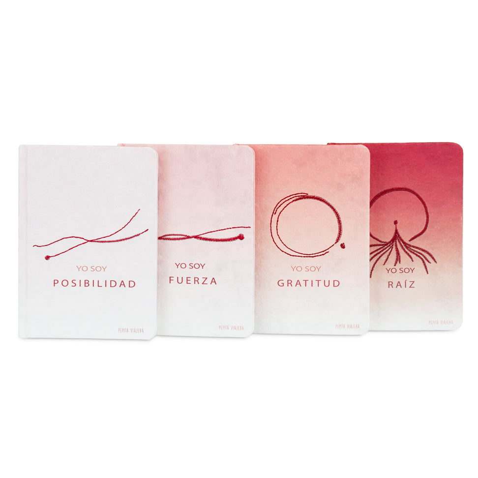 Pack 4 cuadernos bordados Yo soy