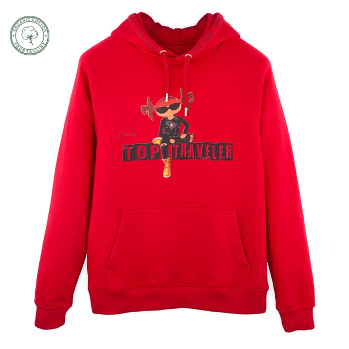 Sudadera de algodón orgánico Top Traveler