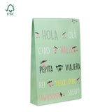 Bolsa Regalo Papel Saludos del mundo