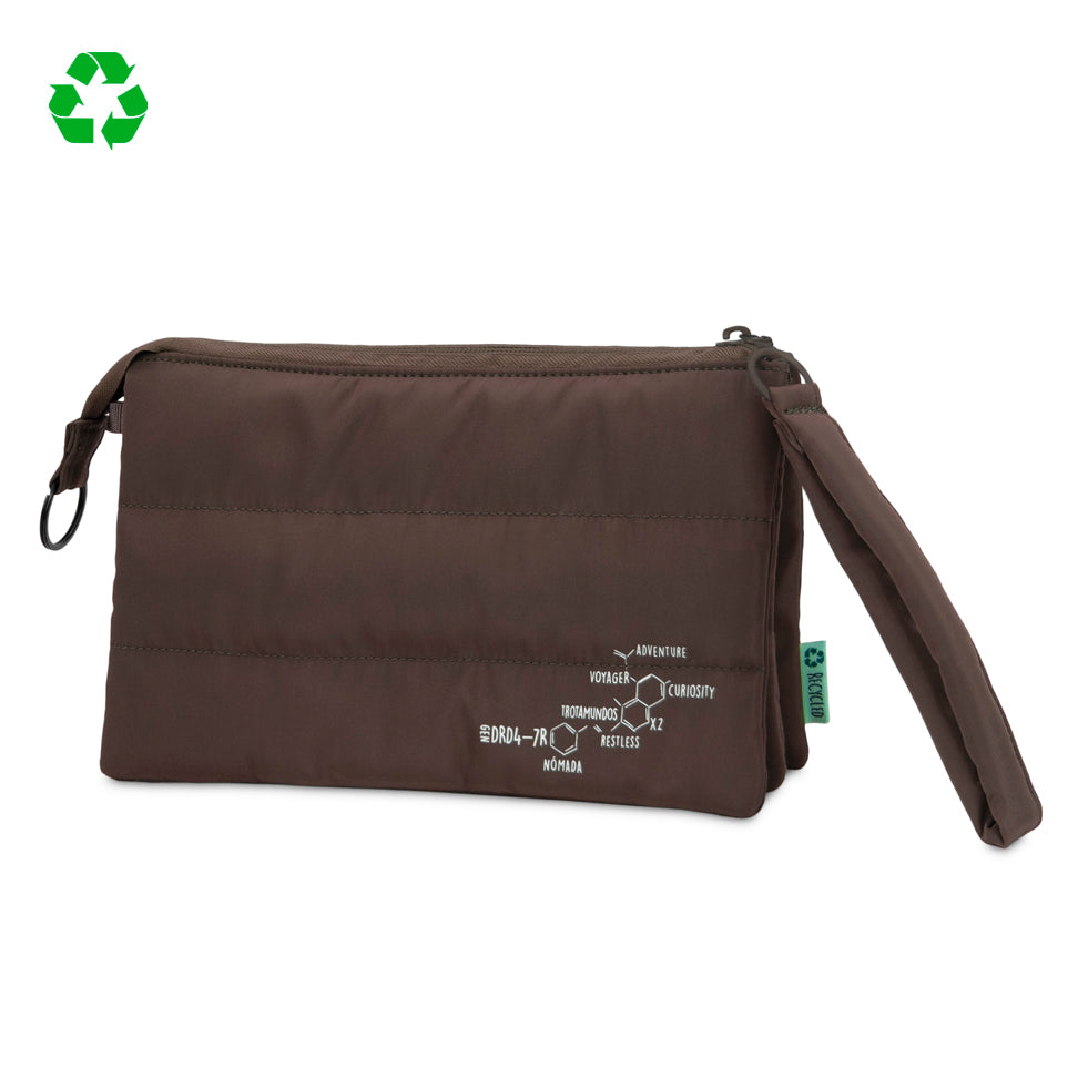 Neceser portatodo triple acolchado DRD4-7r Marrón