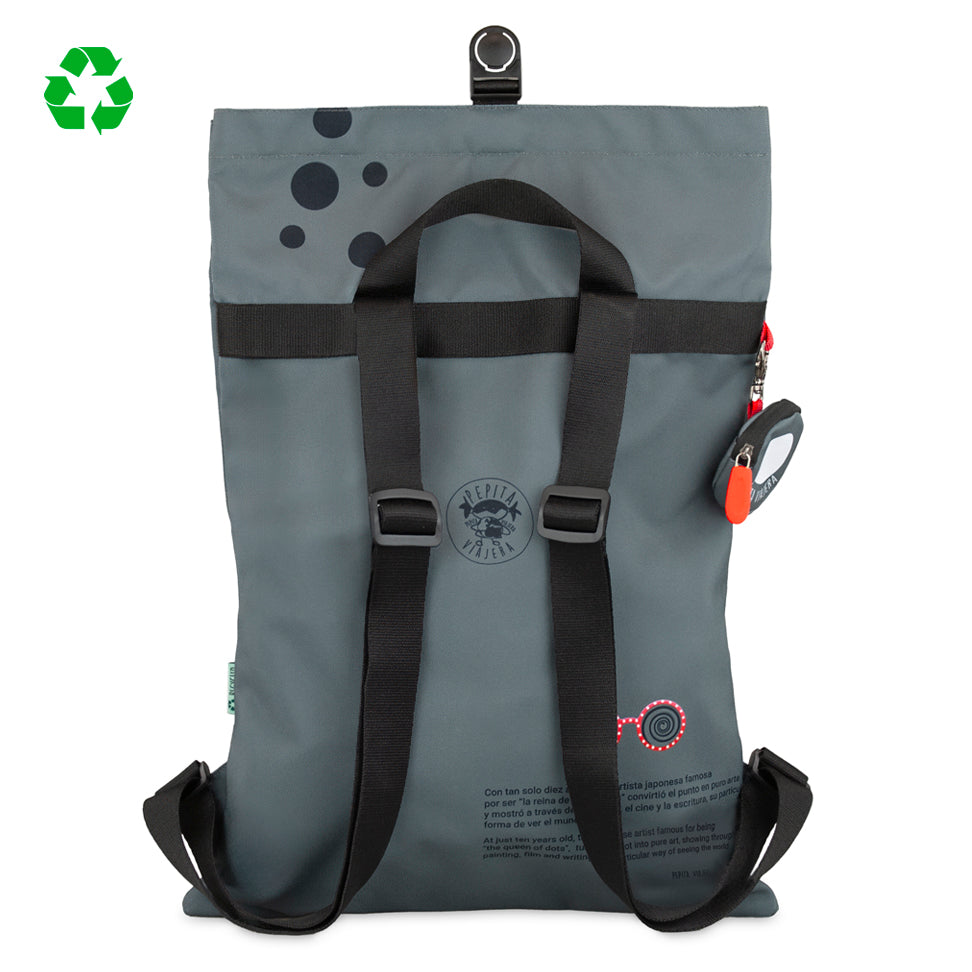 Mochila de viajeros Pepikusama Gris