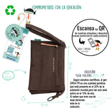 Neceser portatodo triple acolchado DRD4-7r Marrón
