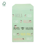 Bolsa Regalo Papel Saludos del mundo