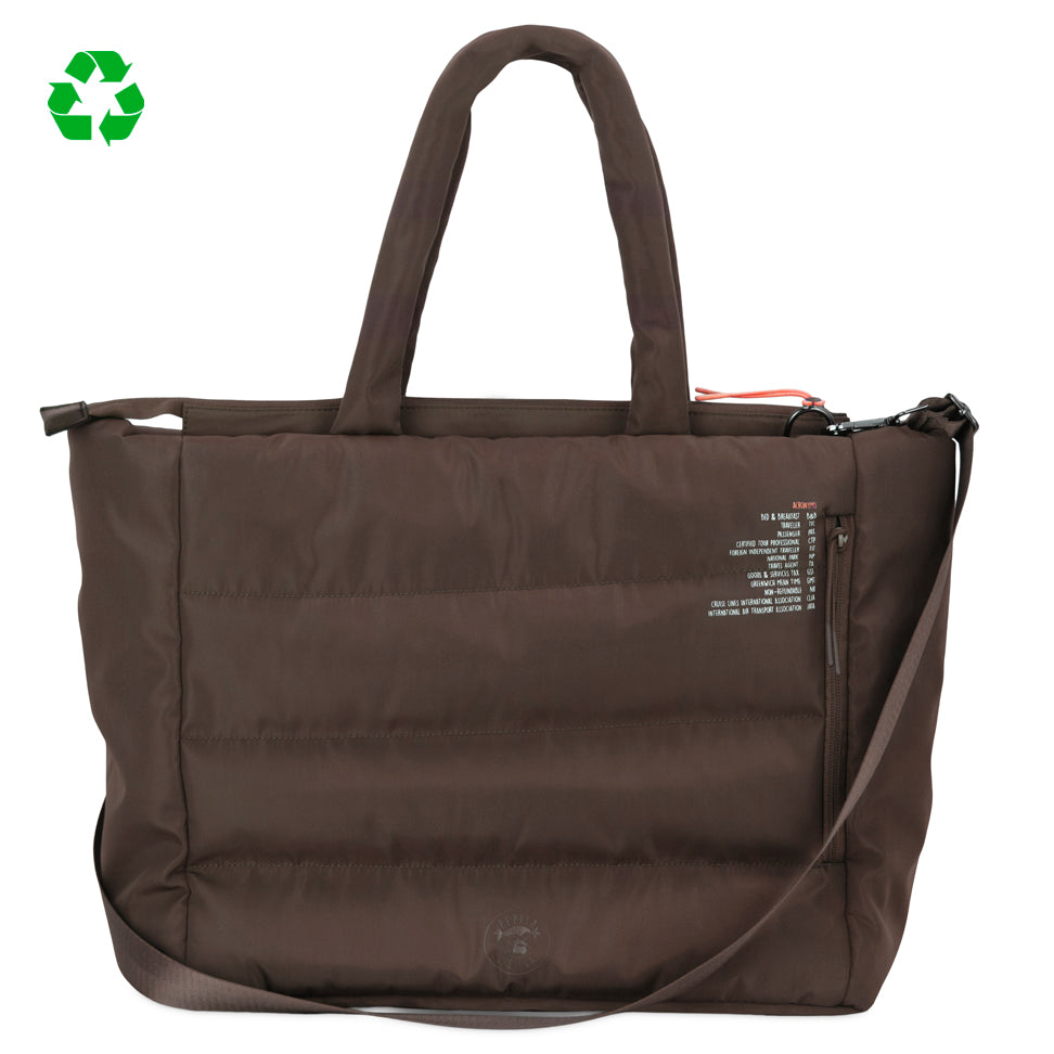 Pack DRD4-7R Marrón Totebag y monedero acolchados
