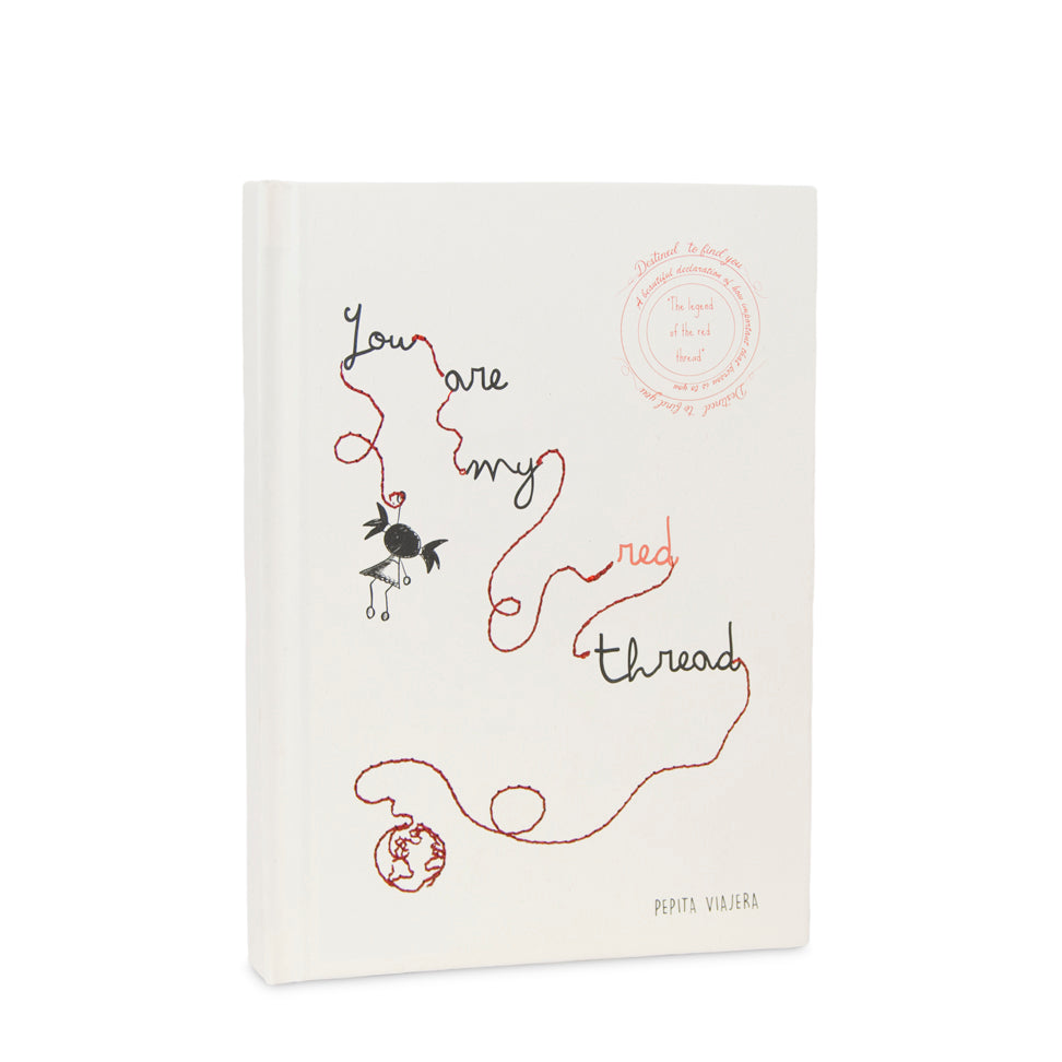 Cuaderno bordado deluxe Leyenda del Hilo Rojo en Inglés