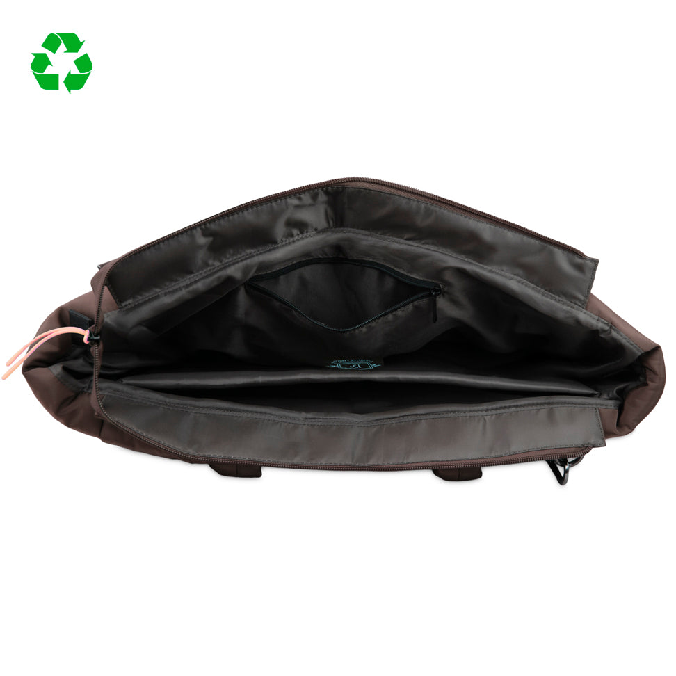 Bolso Totebag acolchado DRD4-7R Travel Gene Marrón