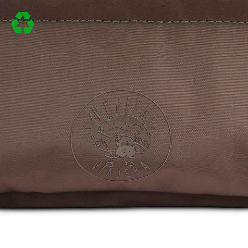 Bolso Totebag acolchado DRD4-7R Travel Gene Marrón