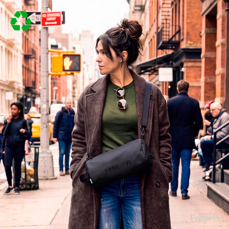 Bolso de Mano Barril DRD4-7R Negro