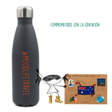 Botella Térmica #Moodlifetravel - Negro