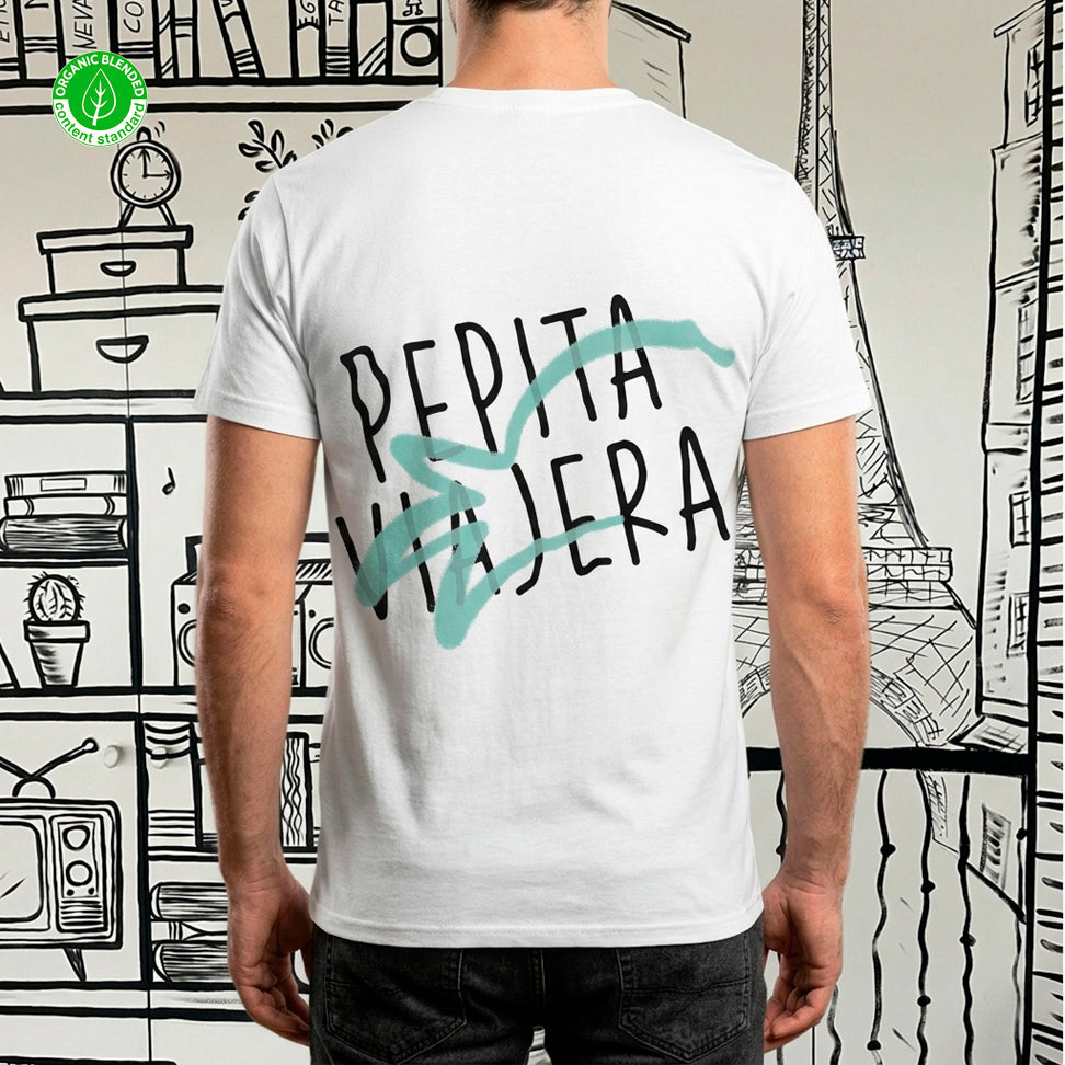 Camiseta Pepita Viajera Blanca