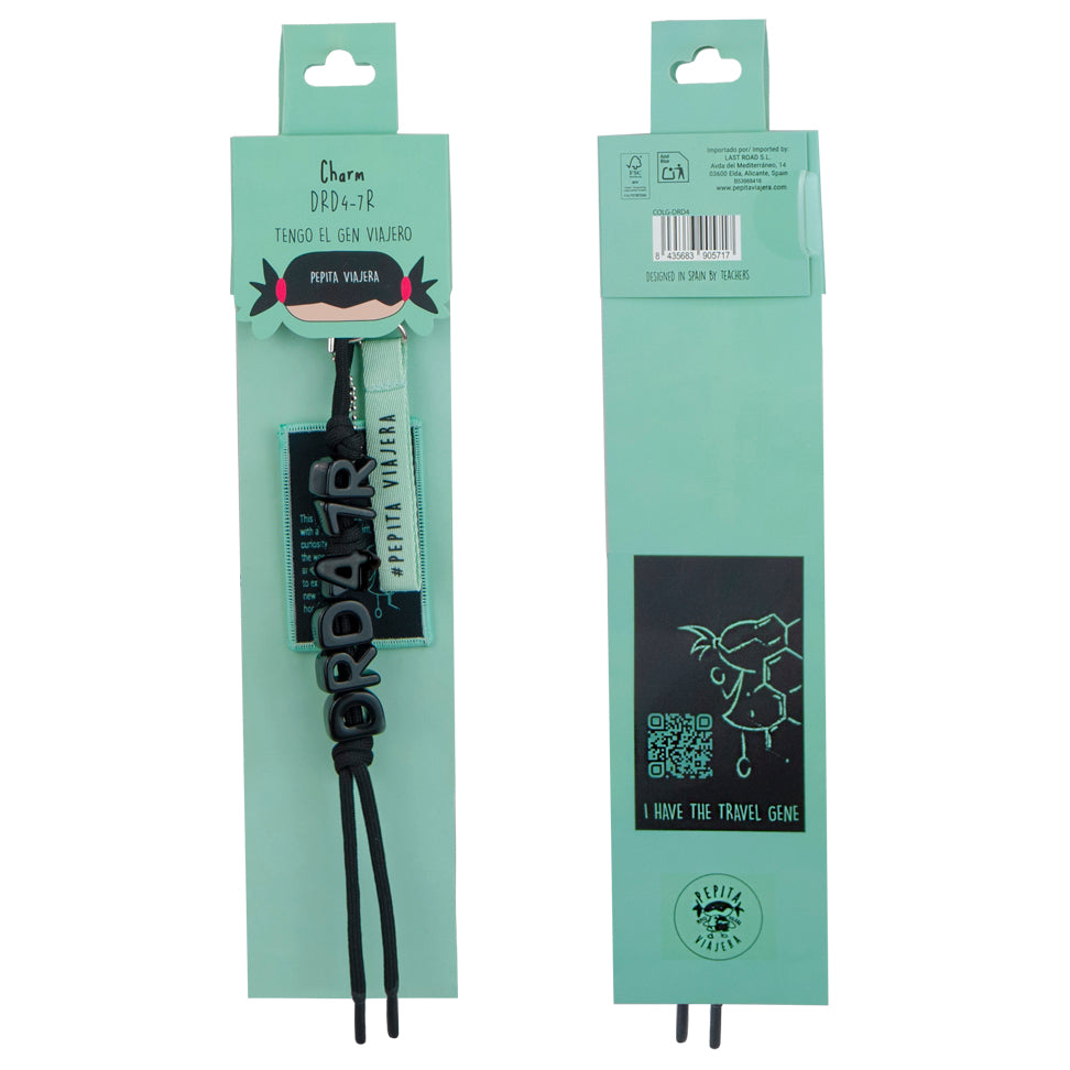 Colgante Charm DRD4-7R Negro