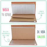 Cuaderno de viaje Saludos del Mundo aguamarina