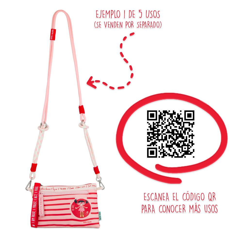 Bandolera cuerda Yo Soy Rosa para Bolso de Mano