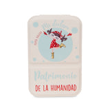 Espejo compacto irrompible de acero inoxidable Patrimonio beige