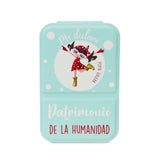 Espejo compacto irrompible de acero inoxidable Patrimonio verde