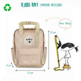 Mochila Mini saludos del mundo Camel