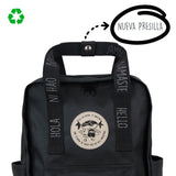 Mochila Mini saludos del mundo Negra