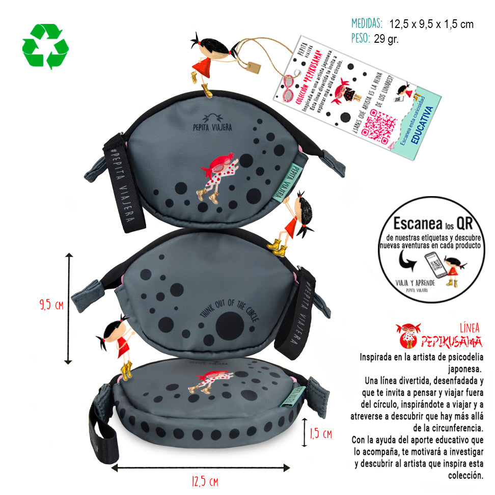 Monedero Pepikusama gris