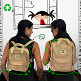 Mochila Mini saludos del mundo Camel