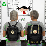 Mochila Mini saludos del mundo Negra