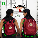 Mochila Mini saludos del mundo Roja