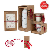 Pack Niji con cuaderno, vela, taza y botella del Hilo Rojo.