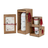 Pack Niji con cuaderno, vela, taza y botella del Hilo Rojo.