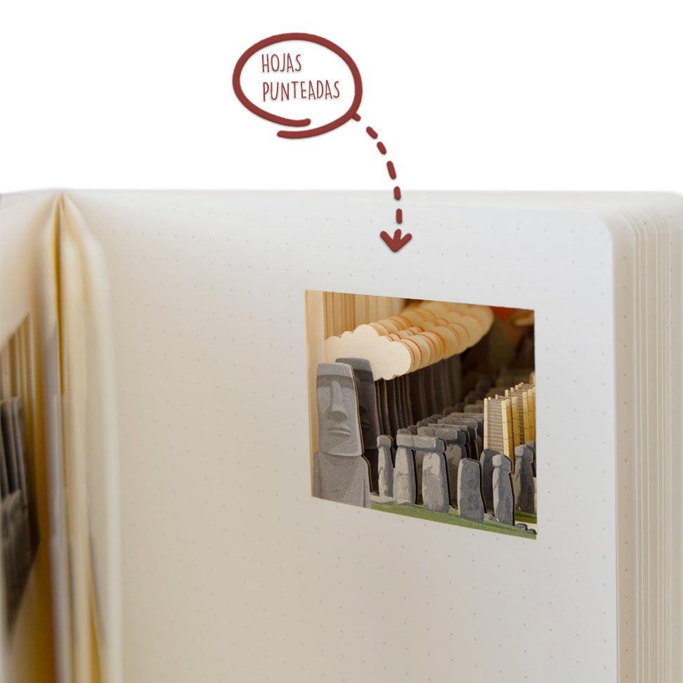 Cuaderno con ventana Eterna Viajera