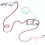 Cuaderno bordado deluxe Leyenda del Hilo Rojo