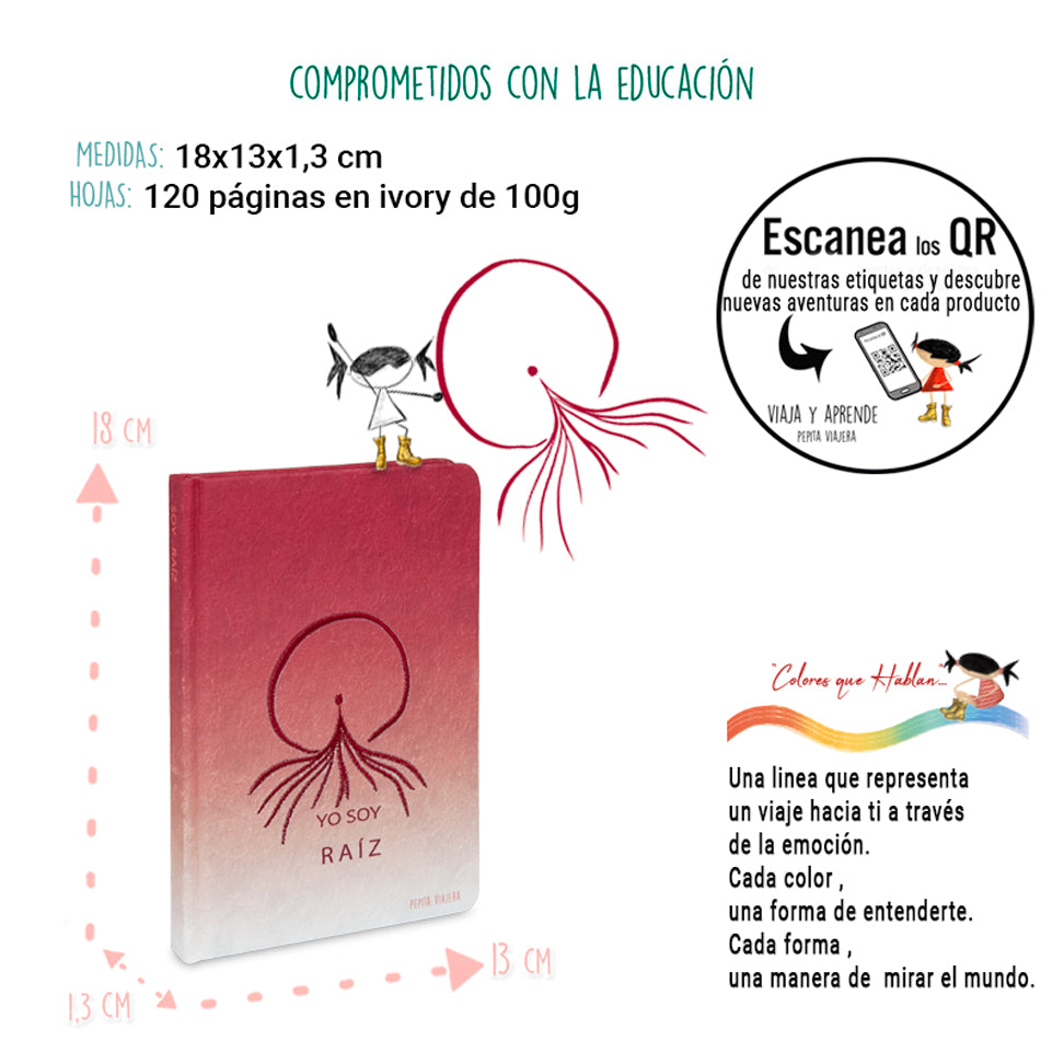 Pack 4 cuadernos bordados Yo soy