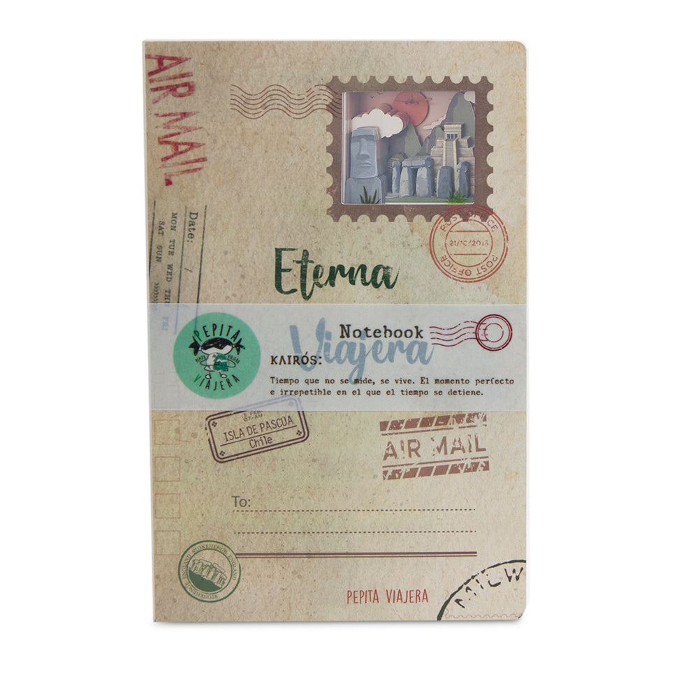 Cuaderno con ventana Eterna Viajera