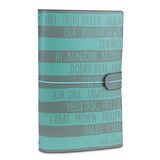 Cuaderno de viaje Saludos del Mundo aguamarina