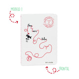 Set 2 libretas bordadas Leyenda del Hilo Rojo , español