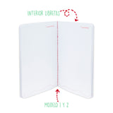 Set 2 libretas bordadas Leyenda del Hilo Rojo , español