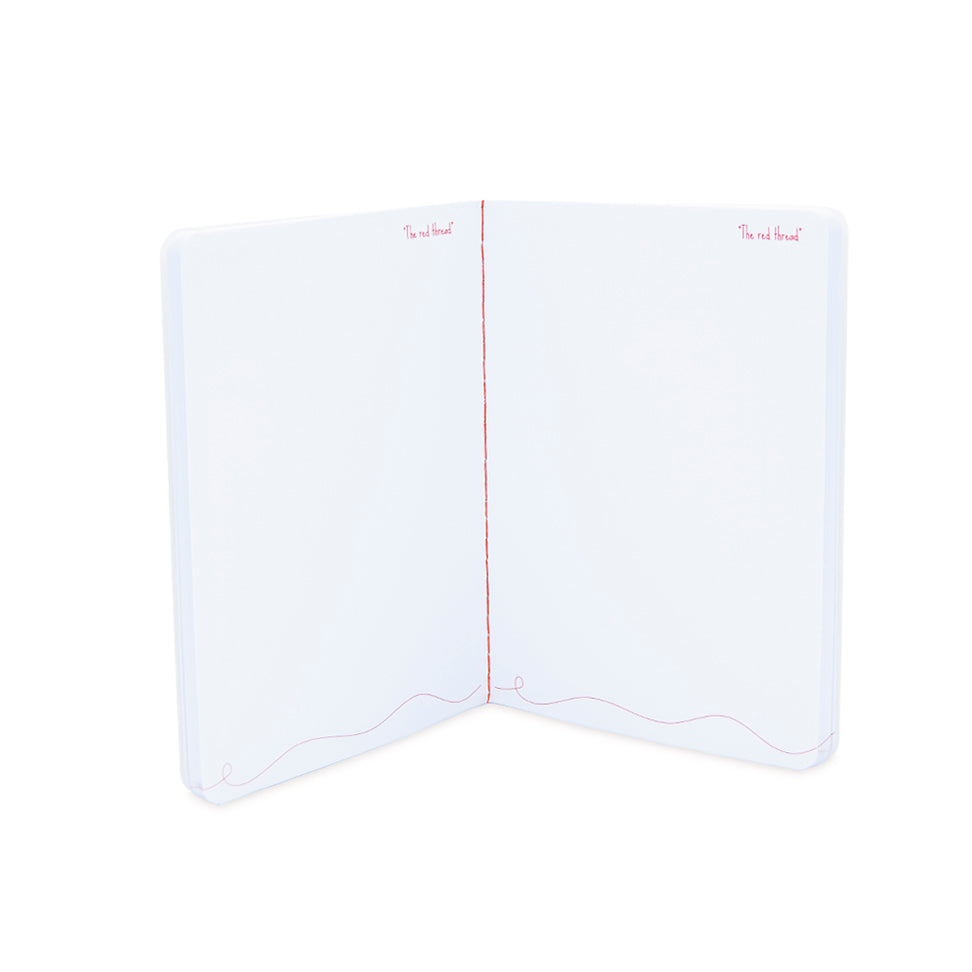 Set 2 libretas bordadas Leyenda del Hilo Rojo en Inglés
