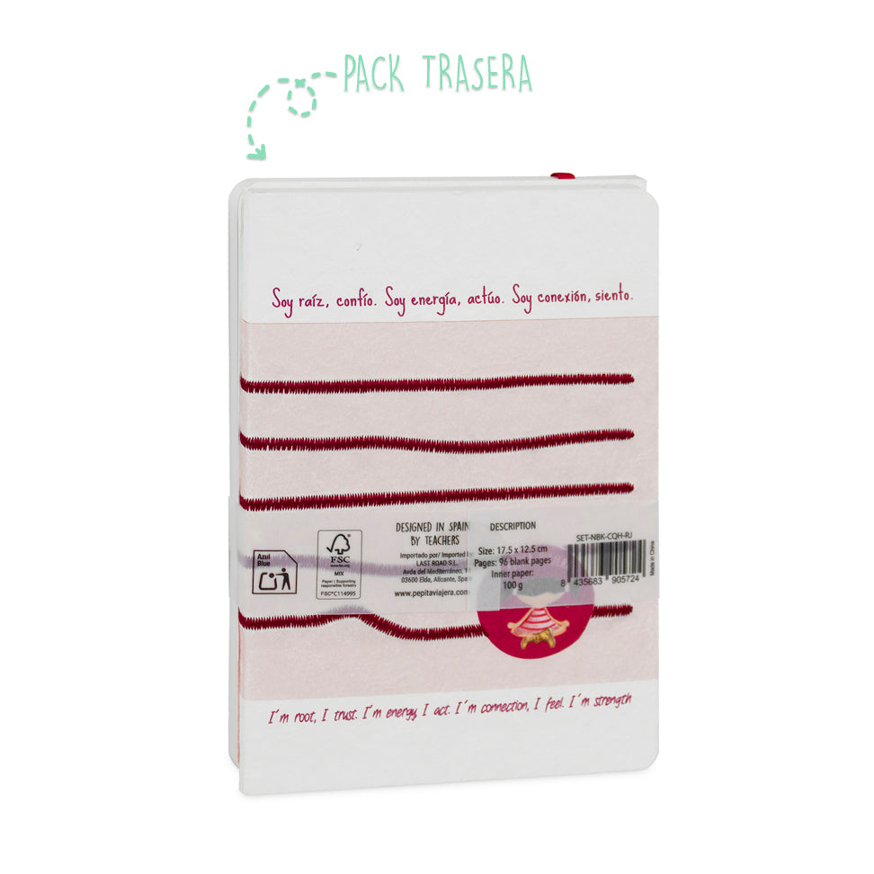 Set 2 libretas bordadas Yo Soy